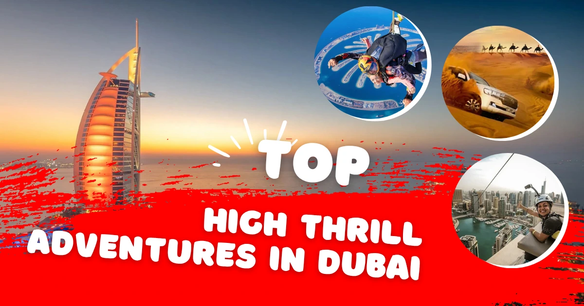 🪂 High-Thrill Adventures & Recovery Spots in Dubai: Skydiving, Dune Bashing, Skiing, Ziplining & More